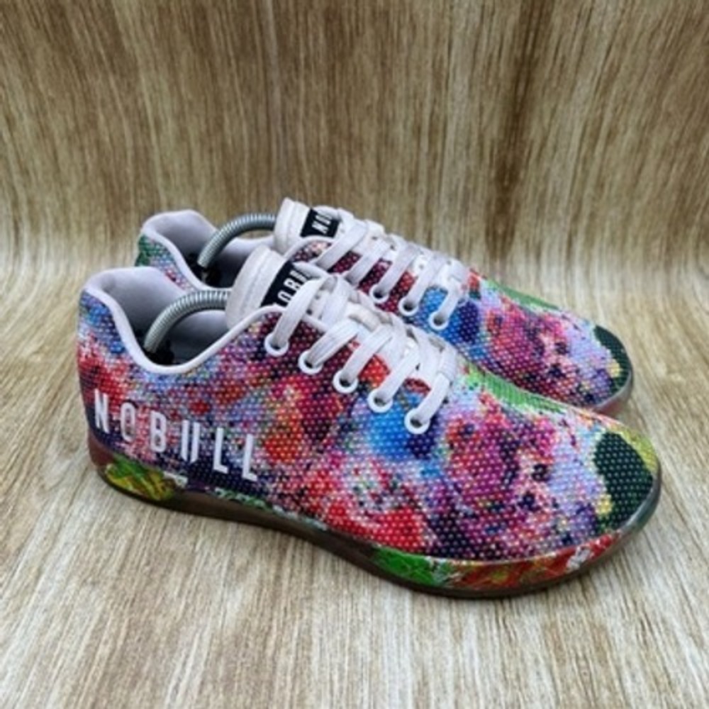 NOBULL SuperFabric Trainer Women's 8 Multi-Color Floral Splatter Pride Low Top